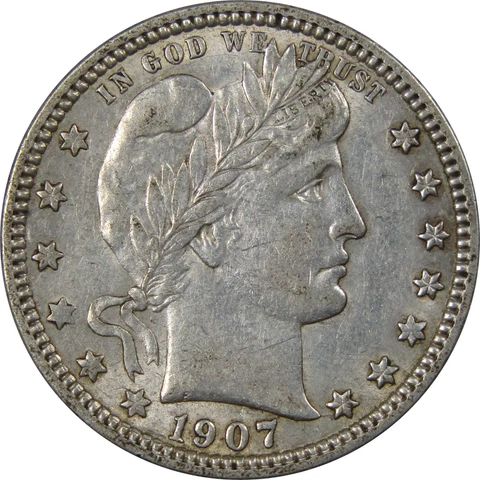 1907 P Barber Quarters thumbnail