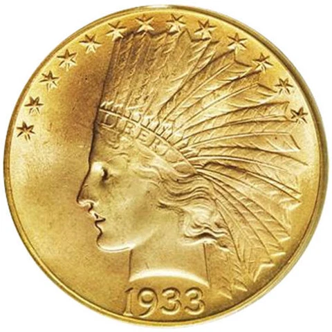 1907 US $10 Eagle Gold Coins thumbnail