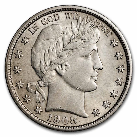 1908 D Barber Half Dollars thumbnail