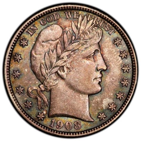 1908 D Barber Half Dollars thumbnail