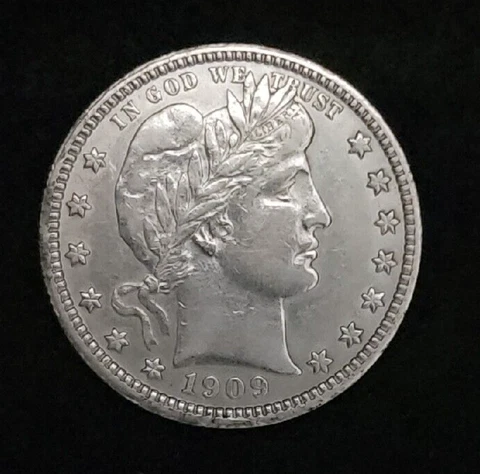 1909 P Barber Quarters thumbnail