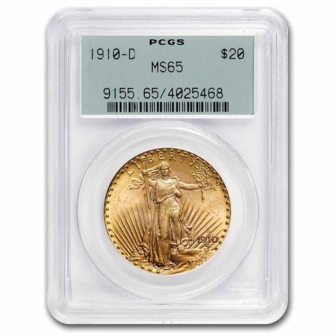 1910 US $20 Double Eagle Gold Coins thumbnail