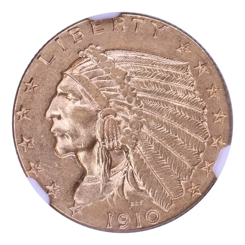 1910 US $2.50 Quarter Eagle Gold Coins thumbnail