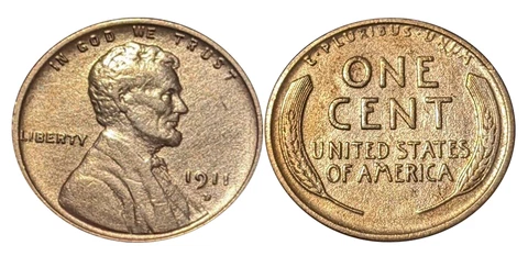 1911 Lincoln Wheat Small Cents thumbnail