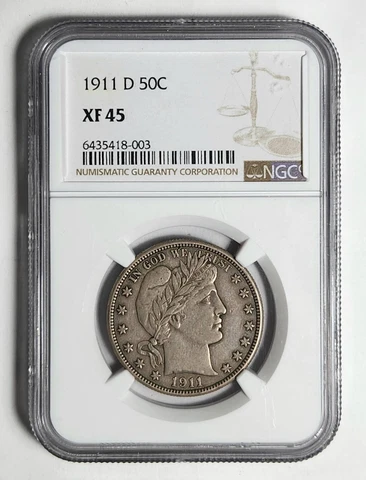 1911 P Barber Half Dollars thumbnail