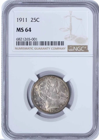 1911 P Barber Quarters thumbnail