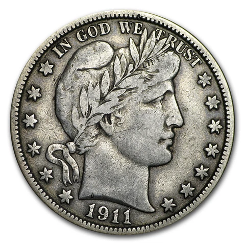 1911 S Barber Half Dollars thumbnail
