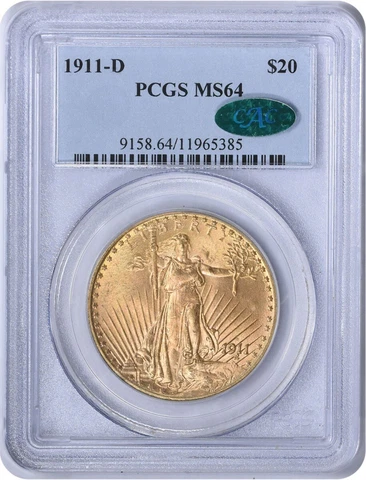 1911 US $20 Double Eagle Gold Coins thumbnail