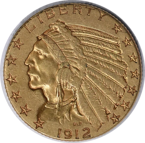 1912 $5 Half Eagle Gold Coins thumbnail
