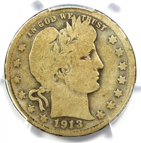 1913 D Barber Quarters thumbnail