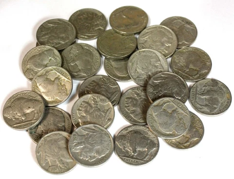 1913 D Buffalo Nickels thumbnail