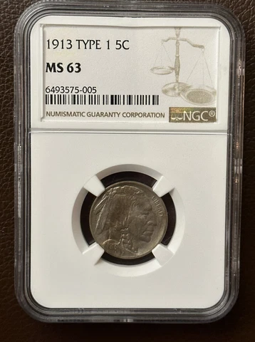 1913 P Buffalo Nickels thumbnail