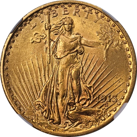 1913 US $20 Double Eagle Gold Coins thumbnail