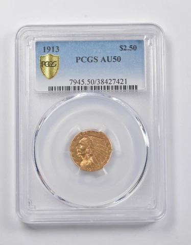 1913 US $2.50 Quarter Eagle Gold Coins thumbnail