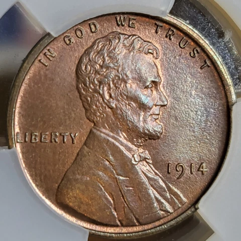 1914 Lincoln Wheat Small Cents thumbnail