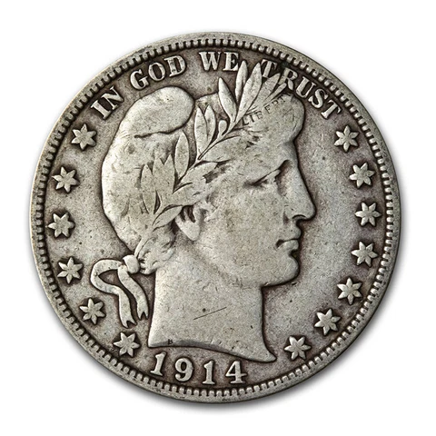 1914 P Barber Half Dollars thumbnail