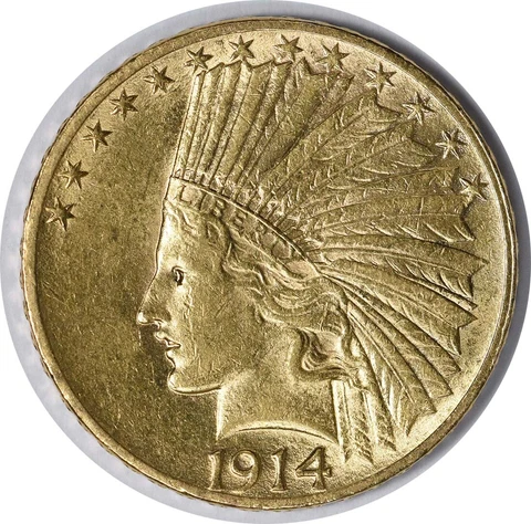 1914 US $10 Eagle Gold Coins thumbnail