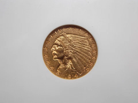 1914 US $2.50 Quarter Eagle Gold Coins thumbnail
