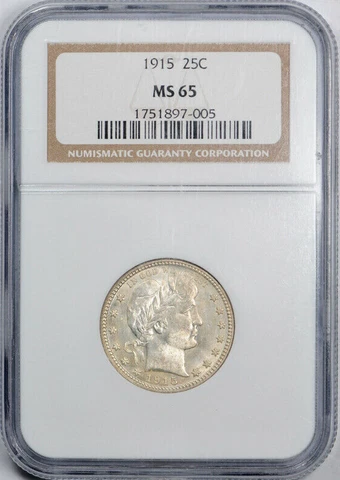 1915 D Barber Quarters thumbnail