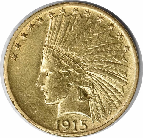 1915 US $10 Eagle Gold Coins thumbnail