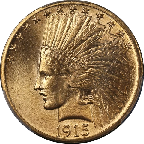 1915 US $10 Eagle Gold Coins thumbnail