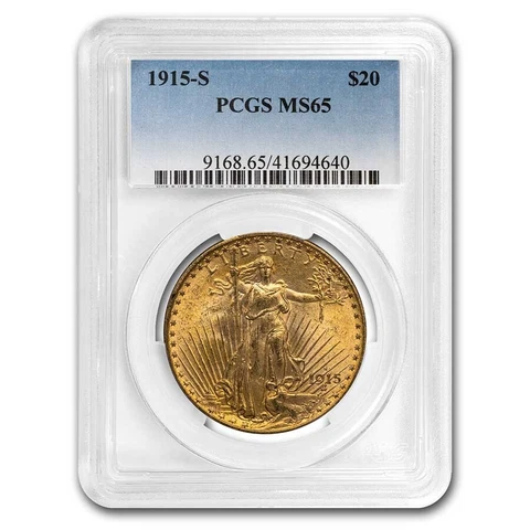 1915 US $20 Double Eagle Gold Coins thumbnail