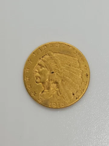 1915 US $2.50 Quarter Eagle Gold Coins thumbnail