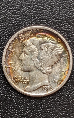1916 S Mercury Dimes thumbnail