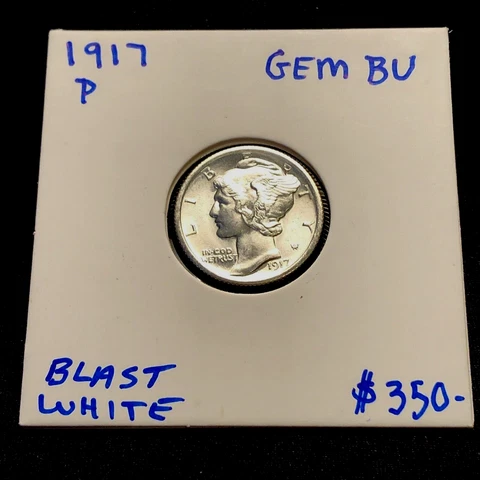 1917 Mercury Dimes thumbnail