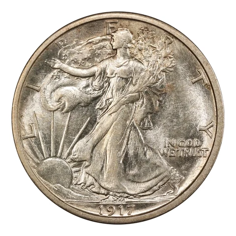 1917 Walking Liberty Half Dollars thumbnail