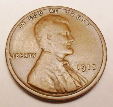 1918 Lincoln Wheat Small Cents thumbnail