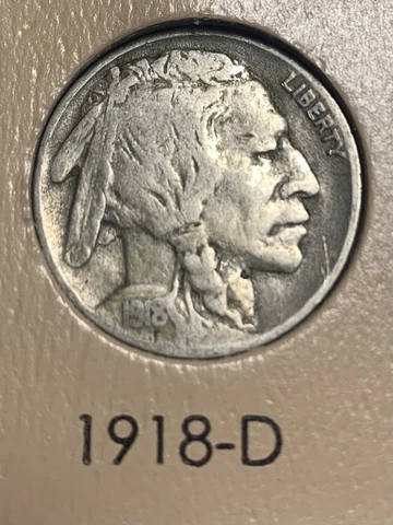 1918 P Buffalo Nickels thumbnail