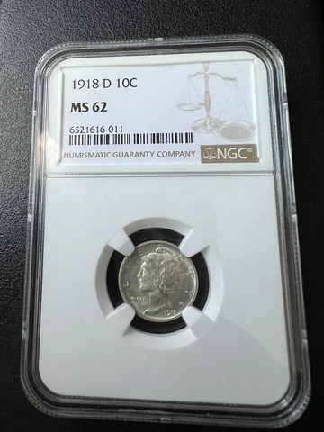 1918 S Mercury Dimes thumbnail