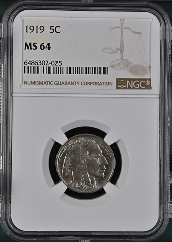 1919 Buffalo Nickels thumbnail