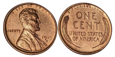1919 Lincoln Wheat Small Cents thumbnail