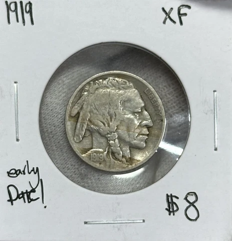 1919 S Buffalo Nickels thumbnail