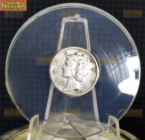 1919 S Mercury Dimes thumbnail
