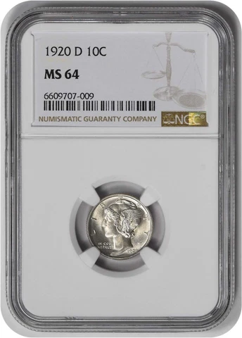 1920 P Mercury Dimes thumbnail