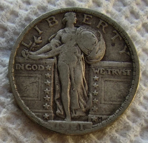 1921 Standing Liberty Quarters thumbnail