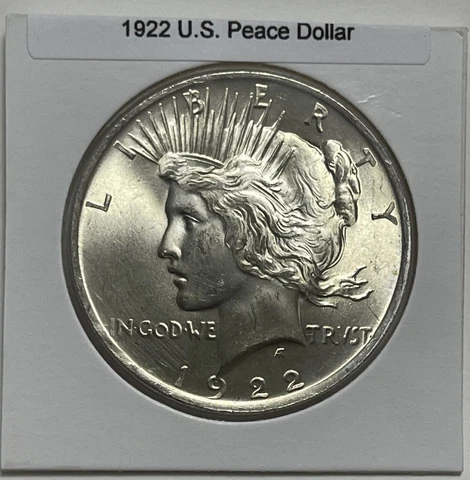 1922 D Peace Dollars thumbnail