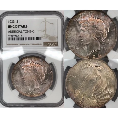 1923 D Peace Dollars thumbnail
