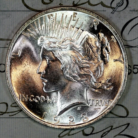 1923 P Peace Dollars thumbnail