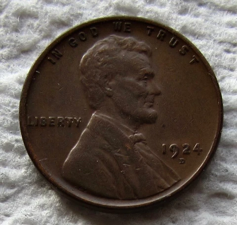 1924 Lincoln Wheat Small Cents thumbnail