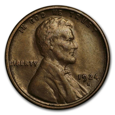 1924 Lincoln Wheat Small Cents thumbnail