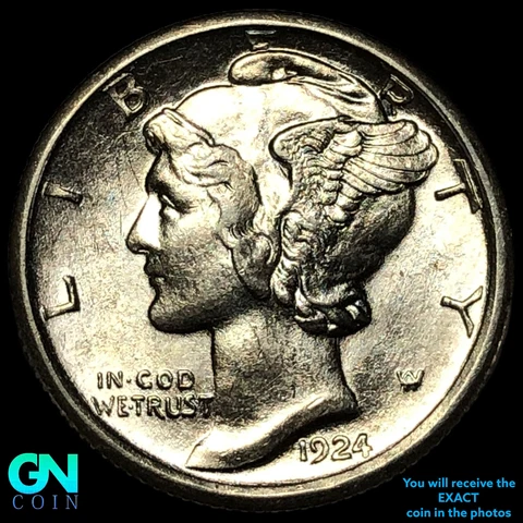 1924 P Mercury Dimes thumbnail