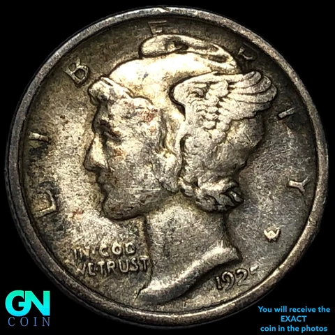 1925 D Mercury Dimes thumbnail