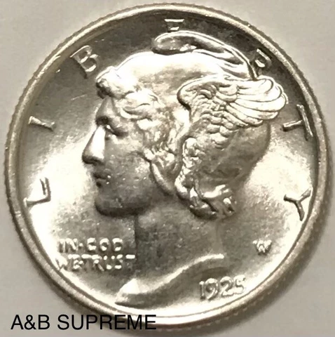 1925 Mercury Dimes thumbnail