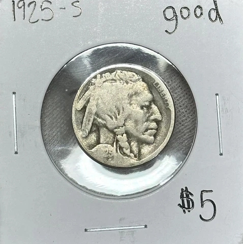 1925 P Buffalo Nickels thumbnail