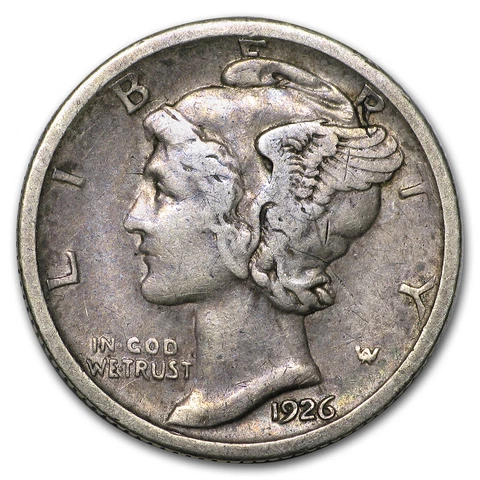 1926 P Mercury Dimes thumbnail