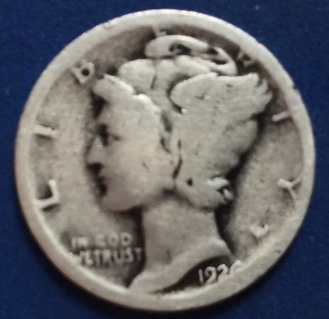 1926 S Mercury Dimes thumbnail